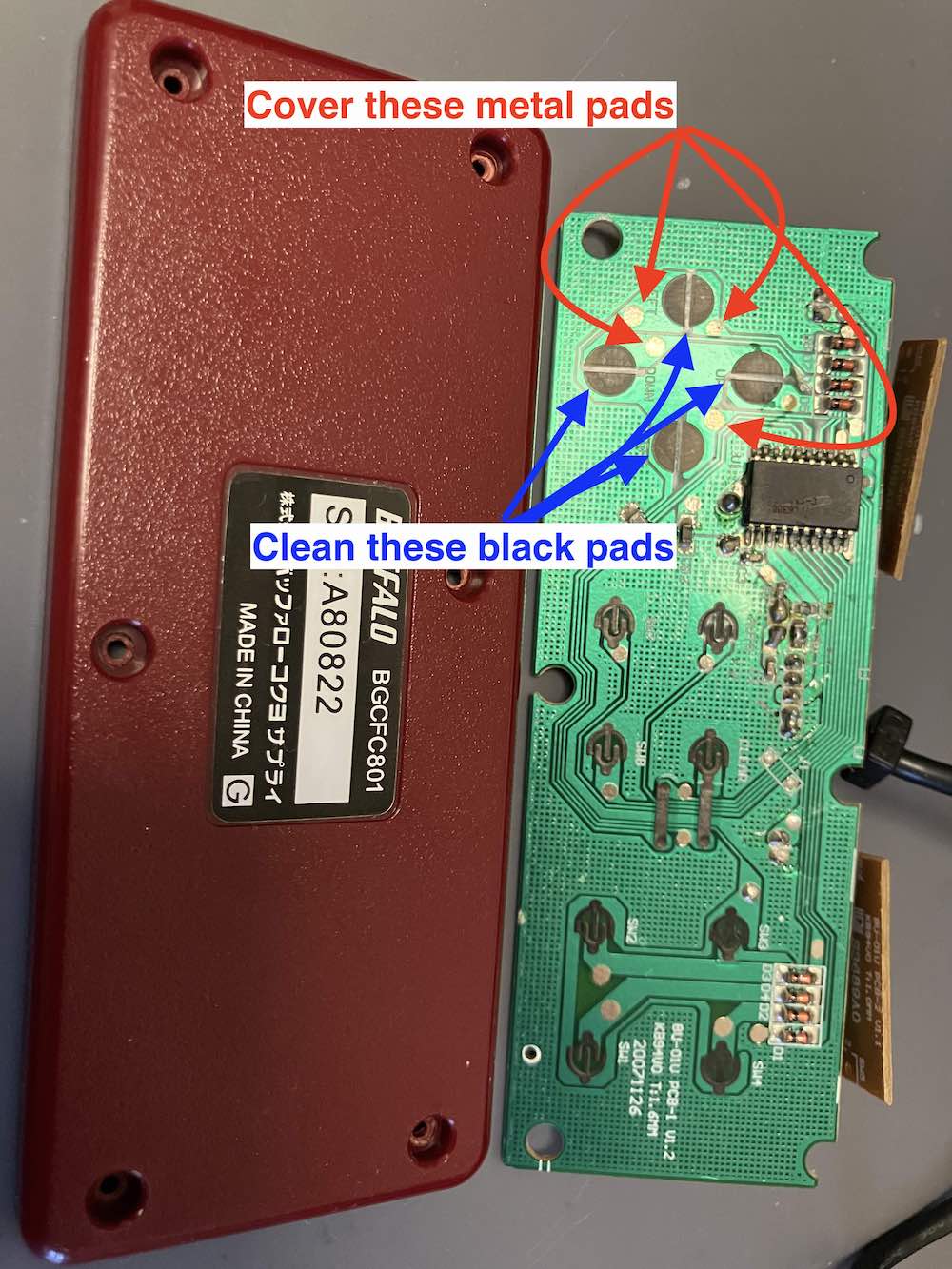 PCB of a Buffalo BGCFC801