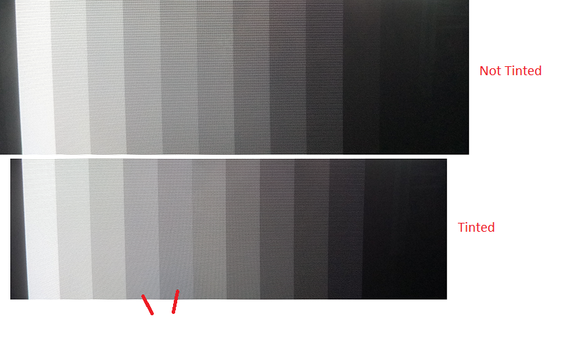 Comparison Tint vs Non-Tint